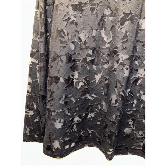 COS Blouse Top Womens Sz M Black Burnout Sheer Pullover Contemporary Minimalist - Picture 5 of 8